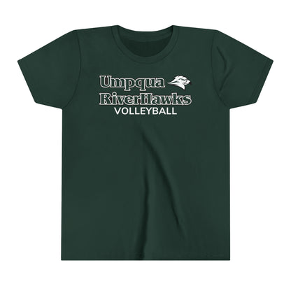 Youth Bella + Canvas Unisex Umpqua RiverHawks Volleyball SS